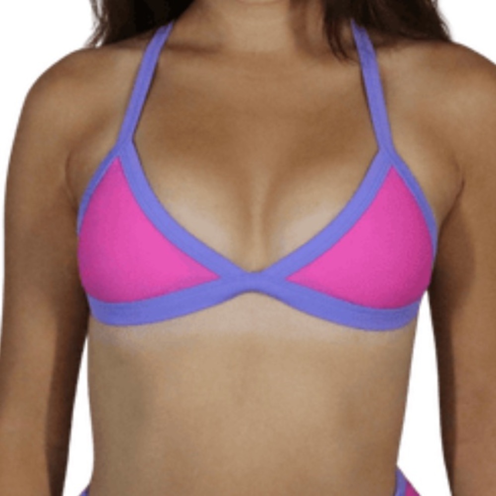 NWOT 93 Play Street Bikini in Poppy/Lilac - Picture 2 of 3